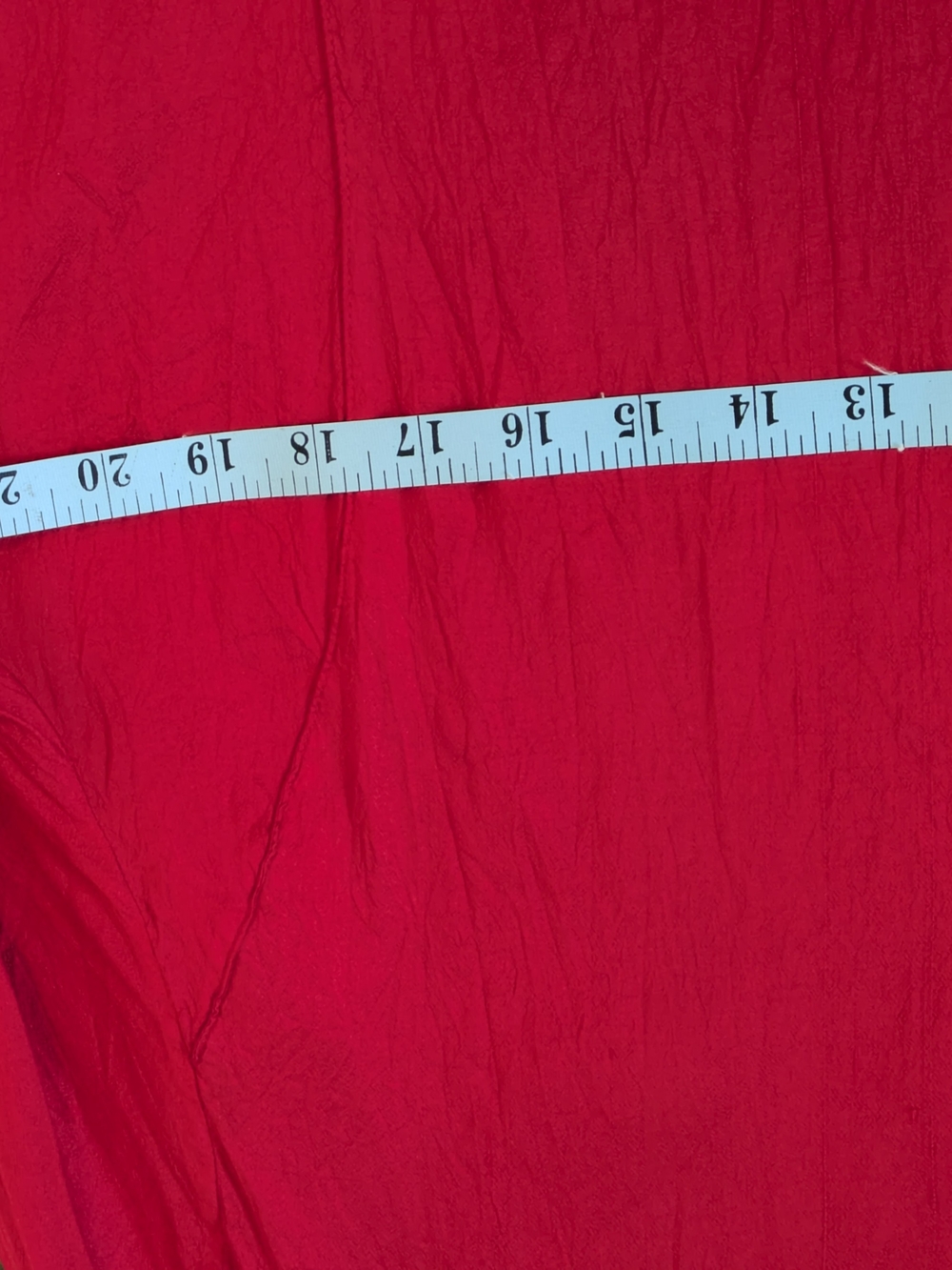 Red Button-Front Tunic Top - Picture 12 of 12